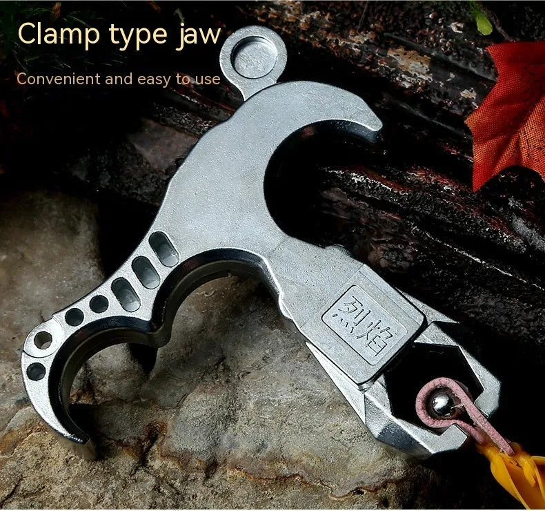 Zinc alloy archery release aid with two-axis adjustment and harpoon clip