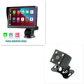 7-inch portable car smart display screen with retractable mount on a windshield