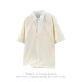Men's heavy Henry collar polo shirt sweater in spandex fabric available in black and apricot colours