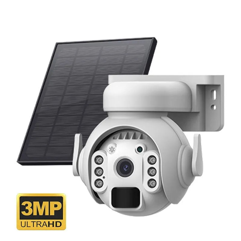 3 million pixel solar security camera with full colour night vision for home monitoring