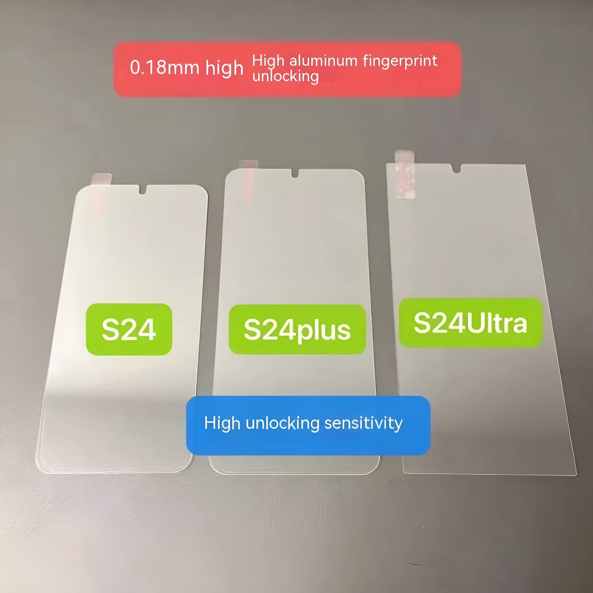 HD tempered glass screen protector for Samsung mobile phones showing fullscreen coverage