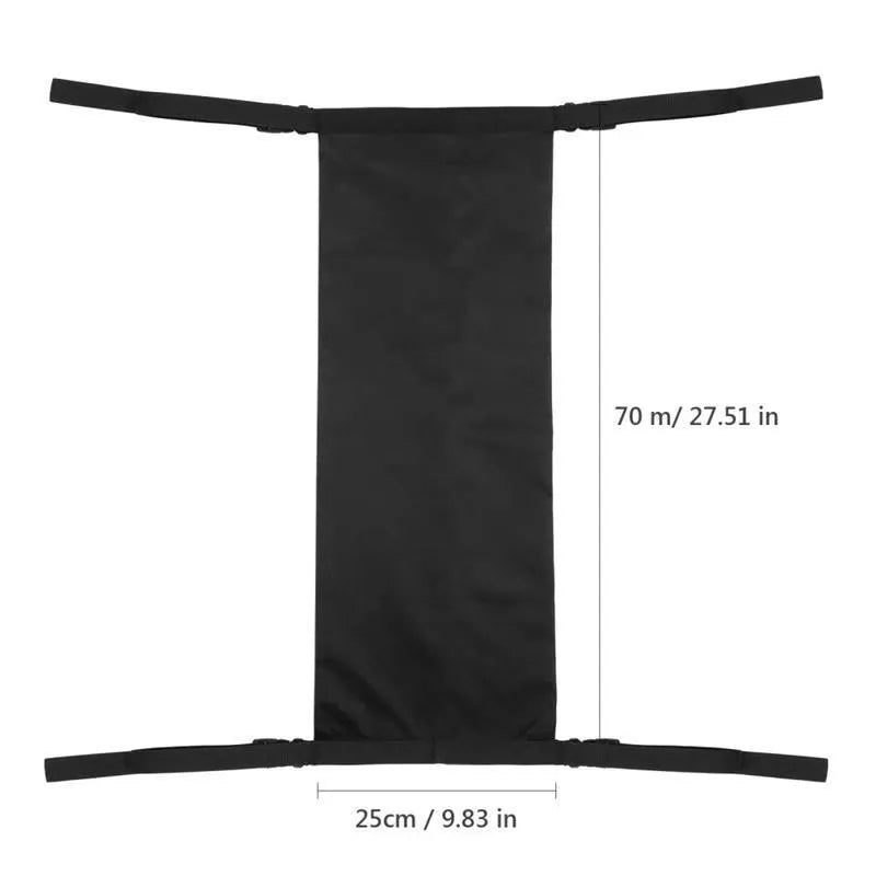 Black cylindrical wheelchair oxygen cylinder pannier bag made from 600D Oxford cloth with Nordic style design