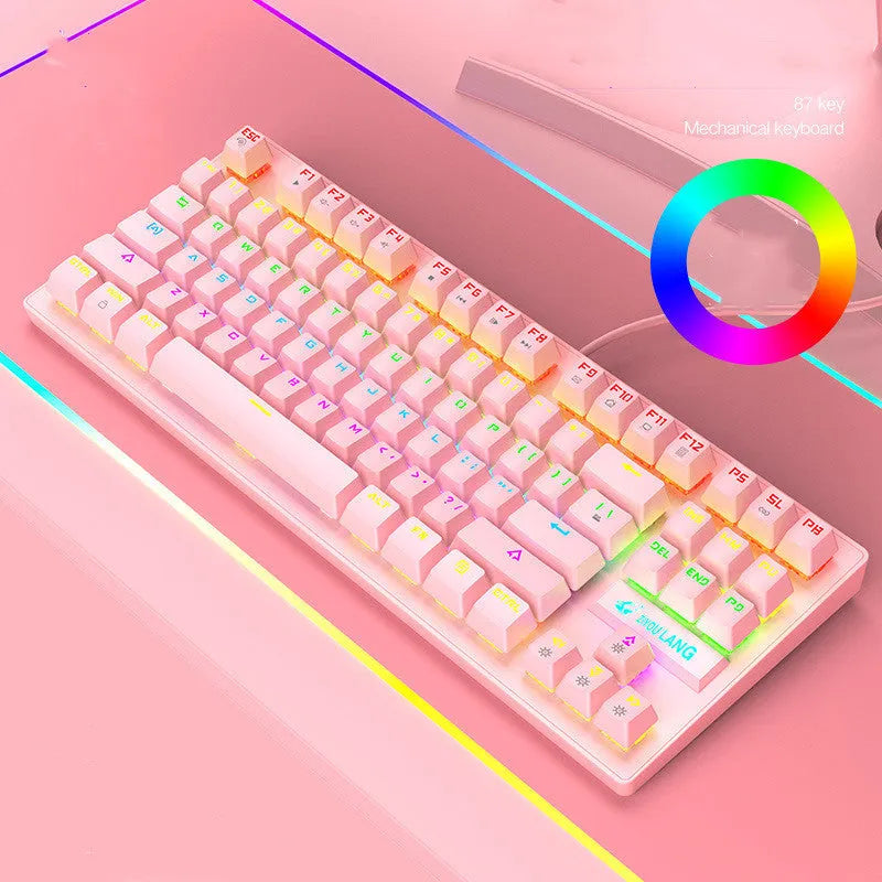 Mechanical gaming keyboard in multiple colour options with British layout variants