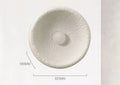 Japanese-style simple silent wall lamp with a white resin shade in three size diameters.