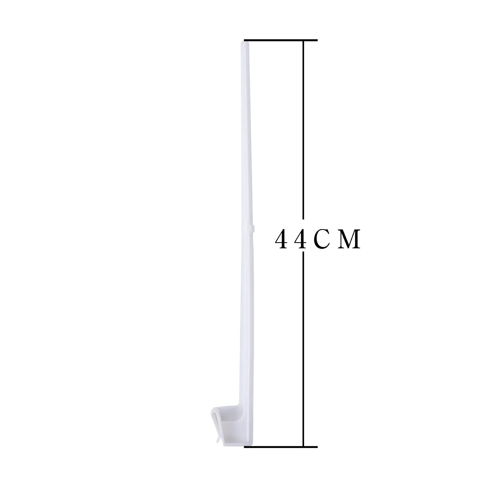 Ten white PP plastic car window flag pole holder mount clips.