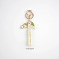 Acrylic flower backpack keychain pendant in five styles for phone chain or bag decoration