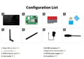 13.3-inch integrated touch display screen in ABS housing for Raspberry Pi CM4 projects