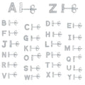 Gold plated alphabet letter earrings showing a single 'A' initial with clear zircon stone on a copper base.