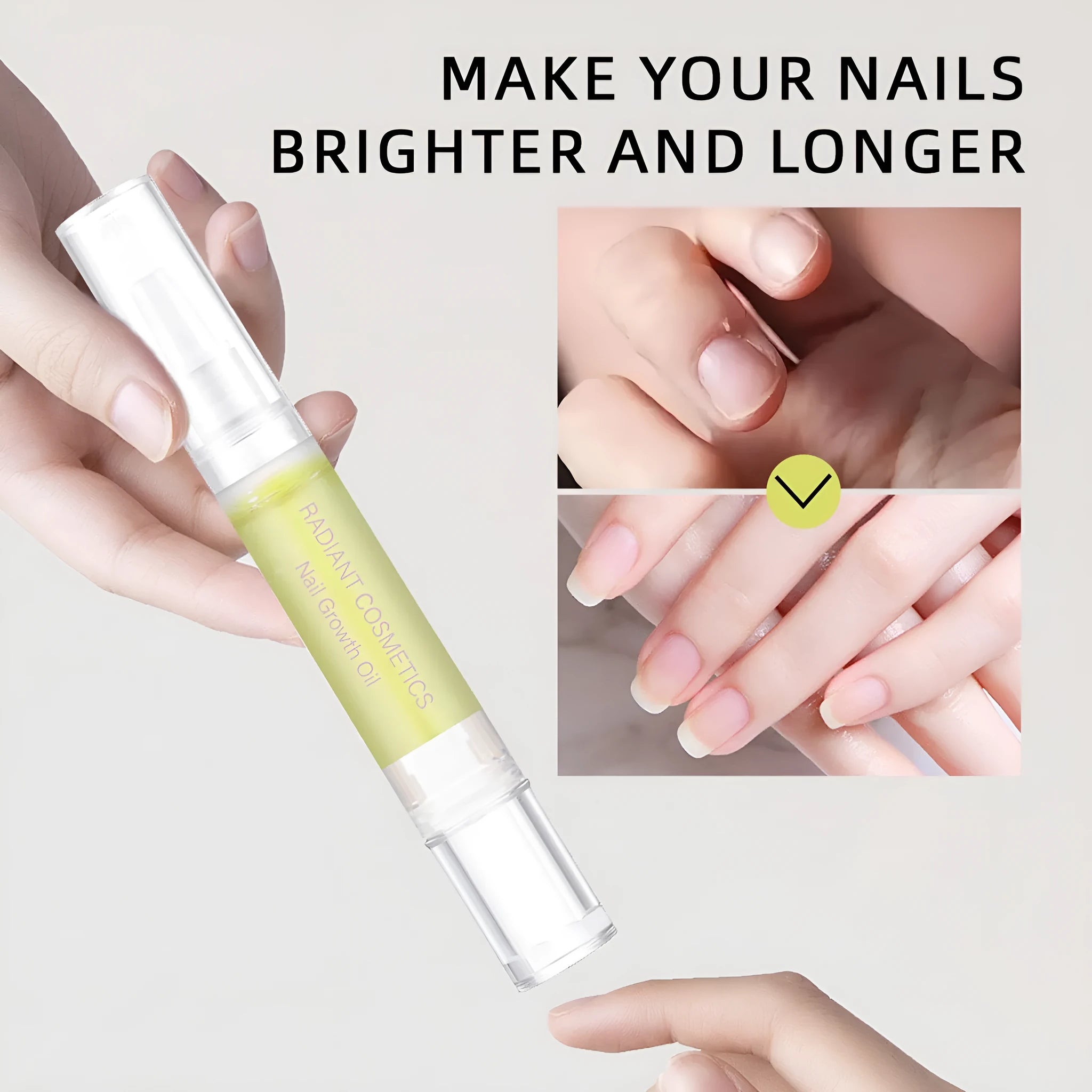 3ml nail growth oil bottle for wash-free nail and cuticle treatment