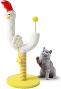 35x35x88cm sisal vertical cat scratching post with reinforced base and spring ball attachment
