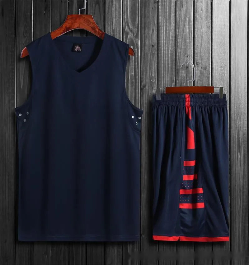 White polyester sports vest and pants set for campus competitions and fitness training