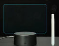 3D acrylic message board with LED lights showing handwritten message on illuminated surface