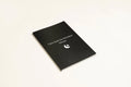 Black hardcover Dream Journal notebook with business simplicity style.