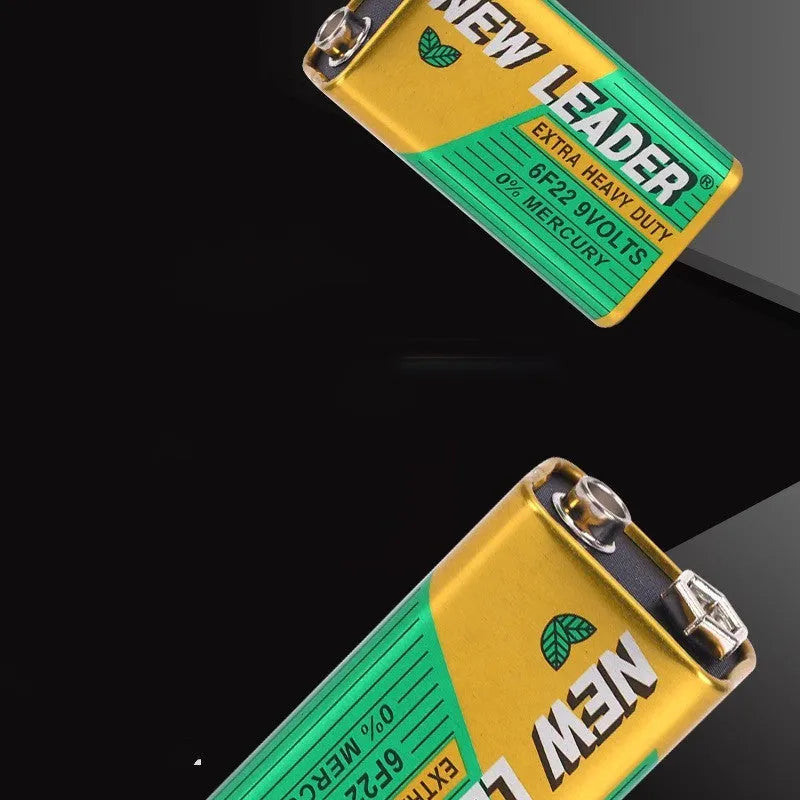 Xinlida 9V alkaline battery with 6F22 terminals for wireless microphones and multimeters