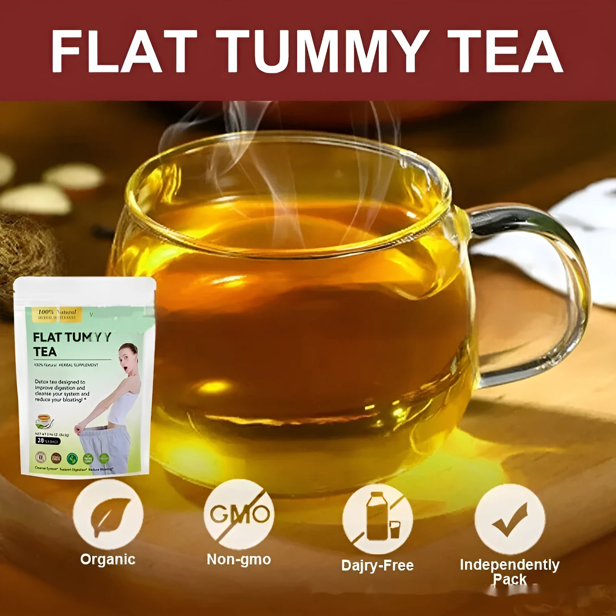 28 Day Herbal Tea Collection with multiple specialised blends including Flat Tummy Tea and detox varieties