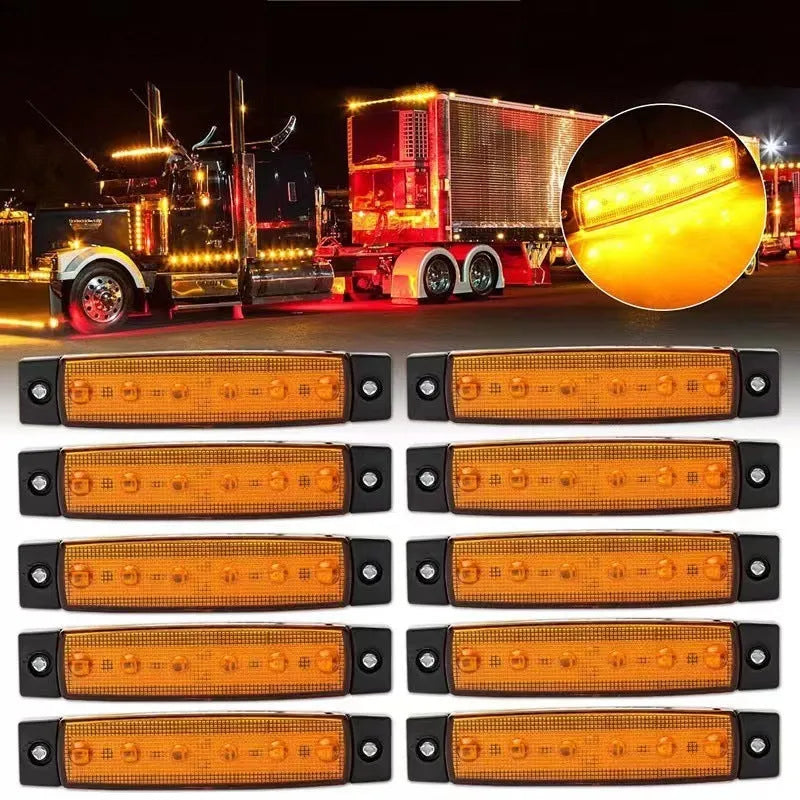 PVC trailer side marker warning light in choice of five colours: red, yellow, white, blue, green.