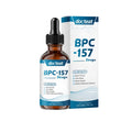 60ml bottle of muscle recovery energy supplement drops with a dropper.