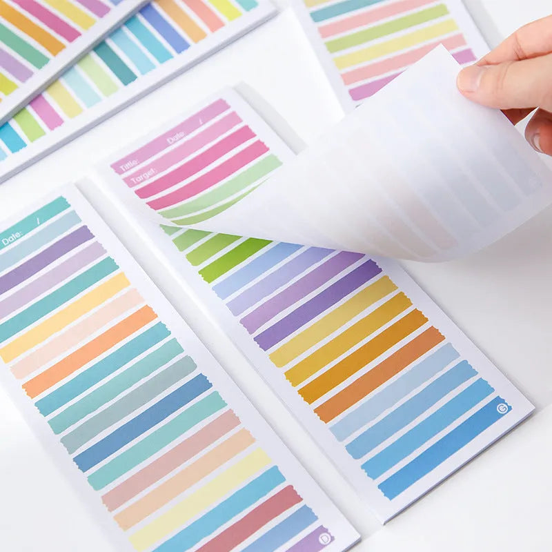 A5 spiral-bound notepad with cartoon bunny cover, showing plastic binding and 90x248mm size.