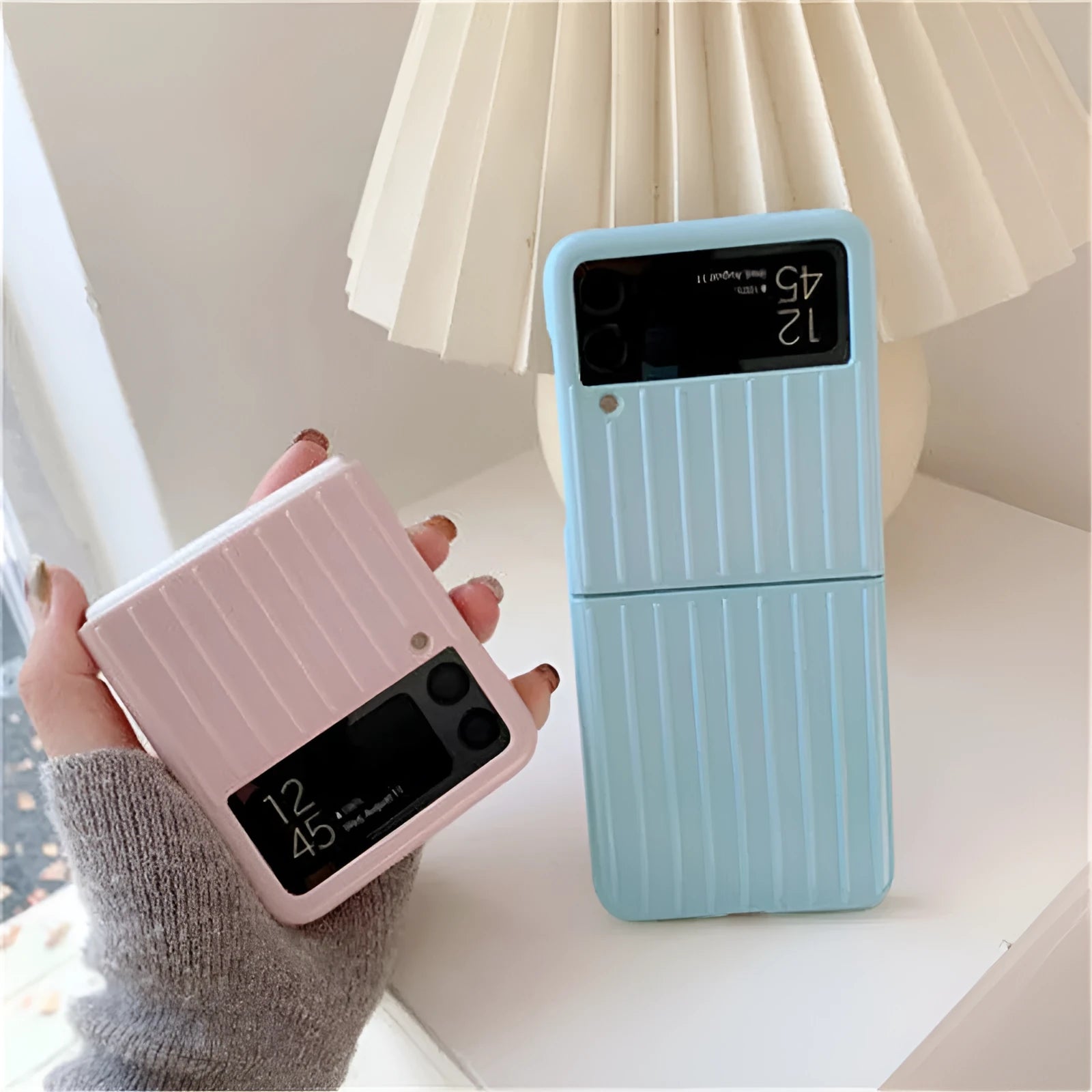 Ultra-thin flip phone case for Samsung Z Flip3 in various solid colours