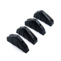 Universal triangular rear spoiler in black carbon fibre finish with 15cm size for car body kits