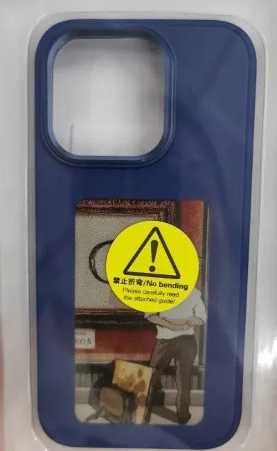 E-ink screen phone case for iPhone with TPU body, mirror element and NFC projection, shown in black with INKZONE app image display.