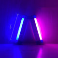 Blue and purple rechargeable LED tube light stick with dimmer switch
