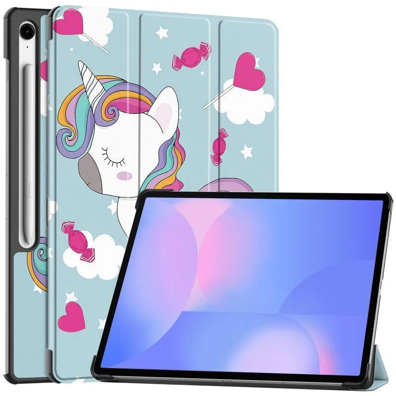 S10FE Plus SM-X620 imitation leather flip case for Samsung Galaxy Tab S10FE 13.1 inch with tri-fold stand