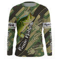 Men's fish printed long-sleeved pullover top in milk silk fabric with round neck