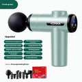 Konka V19 grey professional massage gun with multiple attachment heads on red packaging