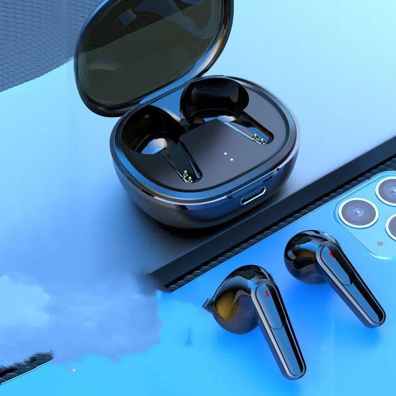 Black PRO30 in-ear Bluetooth headphones with noise reduction and breathing light