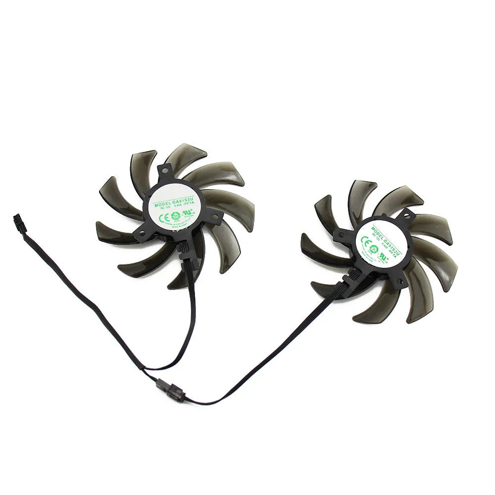 GA91S2U 85mm black graphics card cooling fan pair, 4-pin DC 12V 0.40A, for Palit GTX 1060 1070 1080