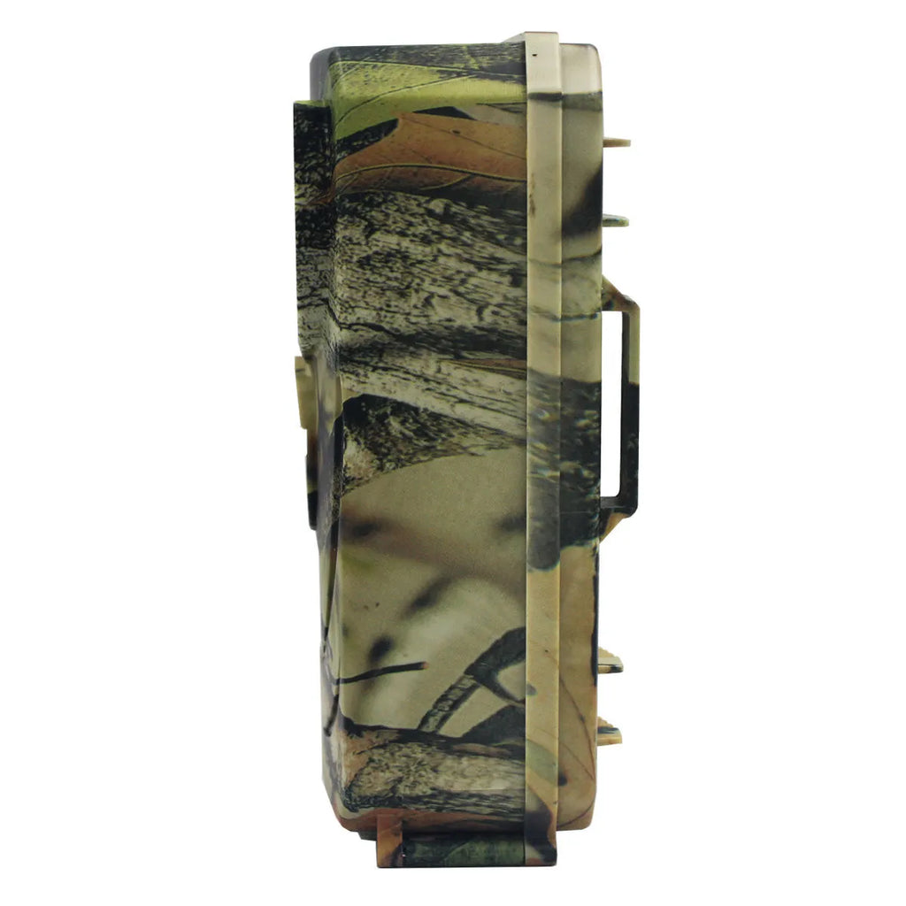 Yellow brown 16MP hunting game camera with infrared night vision and IP54 waterproof rating