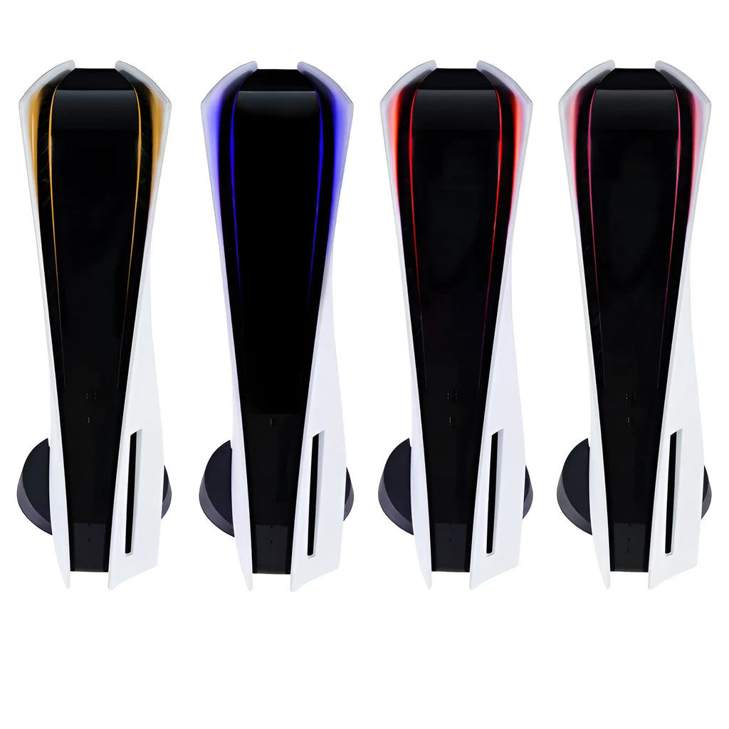 PS5 host light bar sticker with carbon fibre pattern in four colour options