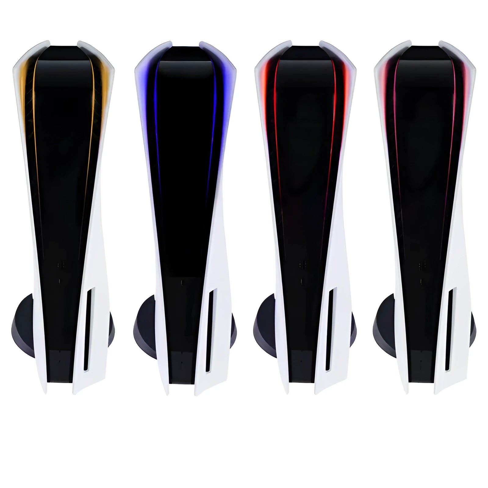 PS5 host light bar sticker with carbon fibre pattern in four colour options