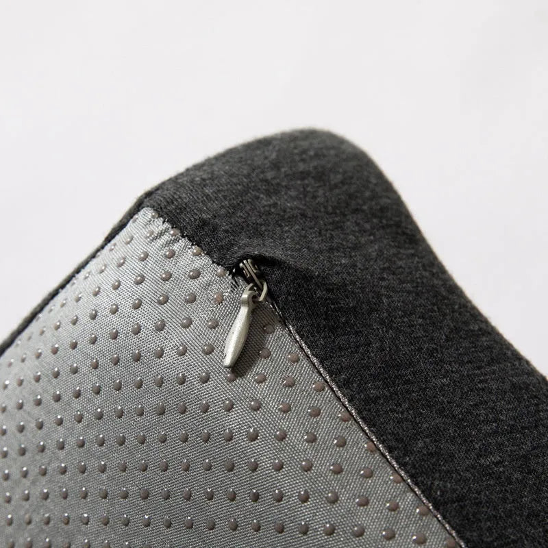 Memory foam office chair cushion measuring 36x40x11cm in dark grey, light grey, or mesh black colour options