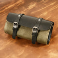 Camel Bag Knight cotton messenger bag for motorcycle helmets in army green with internal pockets