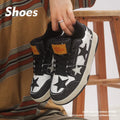 Unisex denim skateboard shoes with lace-up front and round toe in black, green, or pink