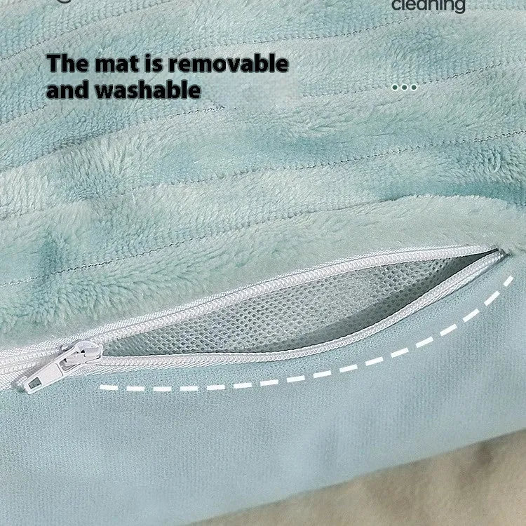 Morandi colour kennel-style dog bed with removable washable cover in medium and large sizes