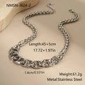Gold plated stainless steel necklace with geometric pendant on regular chain