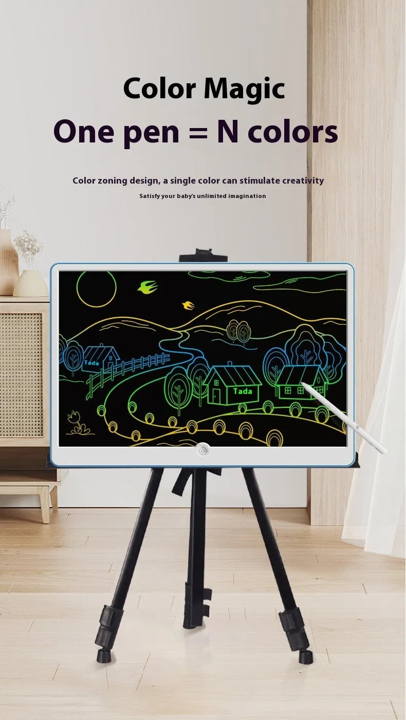 19-inch LCD writing tablet drawing board with stylus pen in blue and white colour option