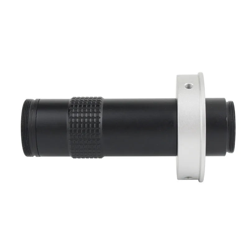 Black industrial inspection camera monocular lens with adjustable 0.1-1.3x magnification