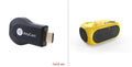 M24 micro mini portable LED projector in gold or white with compact ABS plastic build