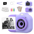 Children's plastic digital camera in blue, pink or purple with video recording and game functions