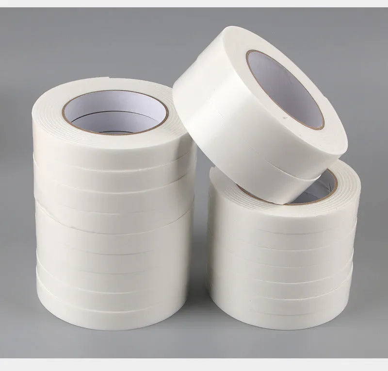 Foam double-sided adhesive tape 3mm thick with BOPP base, shown in 15mm, 18mm and 30mm width options