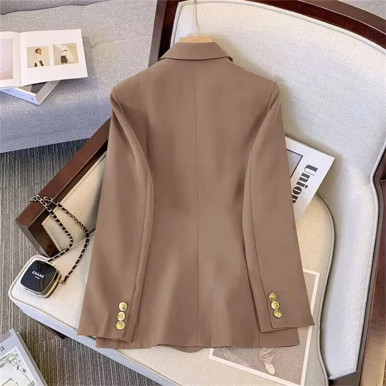Women's loose fit polyester blouse for commuter wear in black colour with regular sleeves