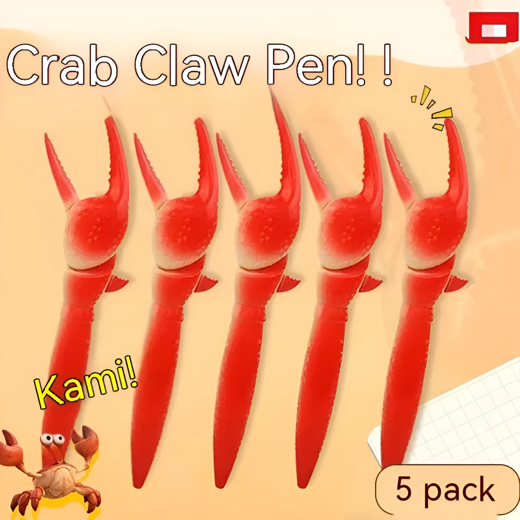 Crab claw mechanical action ballpoint pen with pressing can clip mechanism