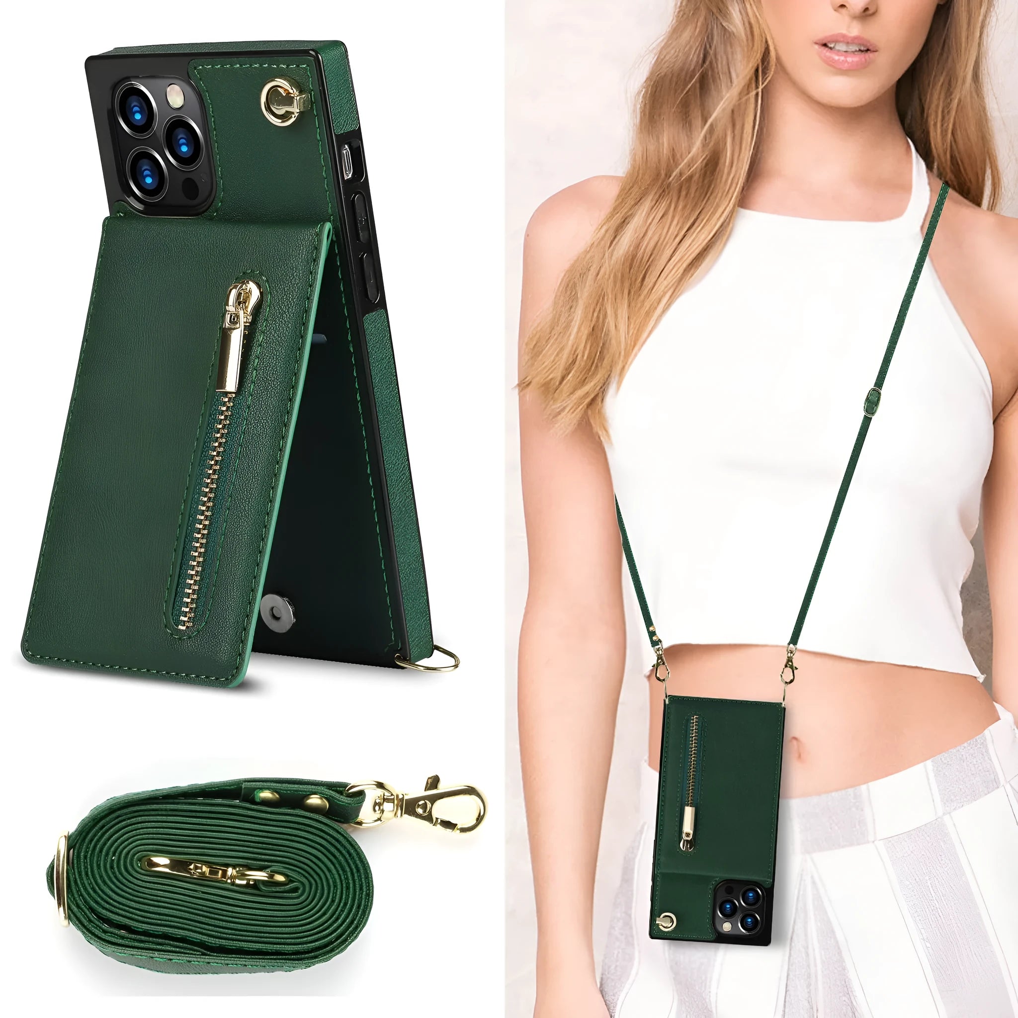 Leather mobile phone case with TPU interior for iPhone and Samsung devices in multiple colour options