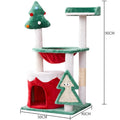 Cat scratch integrated cat toy in Christmas colour matching with density plate body, available in sd1, sd2, and sd3