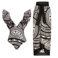 Women's deep V ruffled vintage printed one-piece swimsuit with coordinating wrap skirt