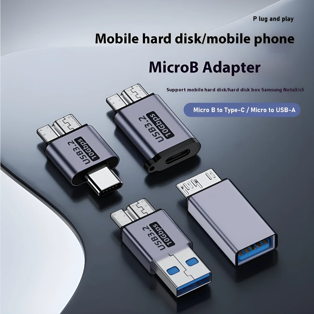 Micro USB B male to female adapter converter cable for charging and data transfer connectivity